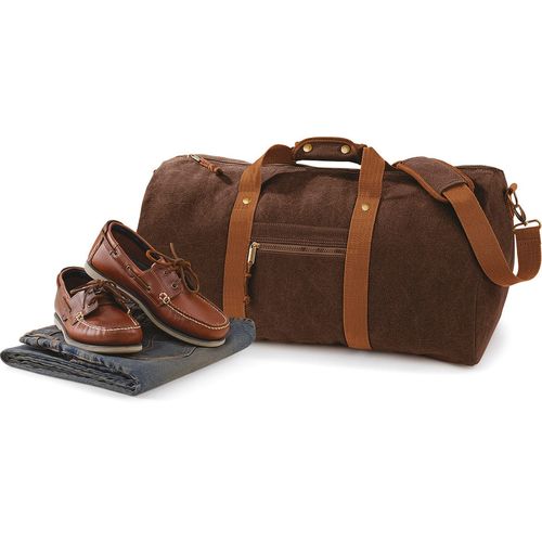 Sac de voyage vintage en toile thumbnail 4