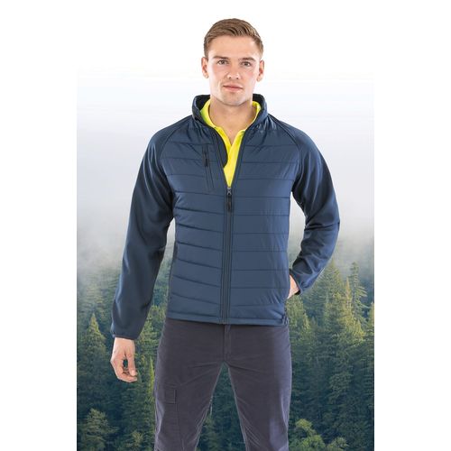 Veste softshell rembourrée black compass recyclée - 1