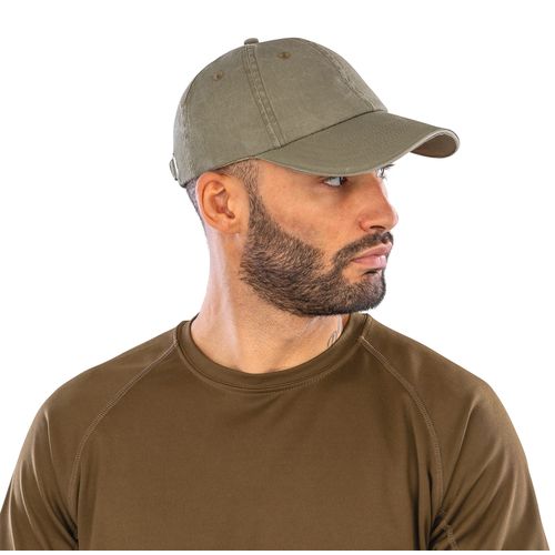 Casquette coton fine ligne lavé avec visière sandwich - 2