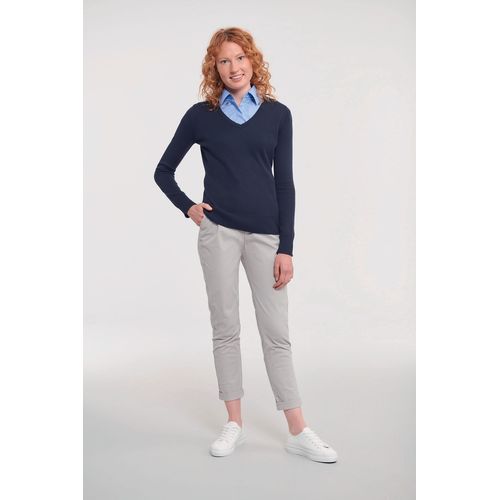Pullover femme col v - 4