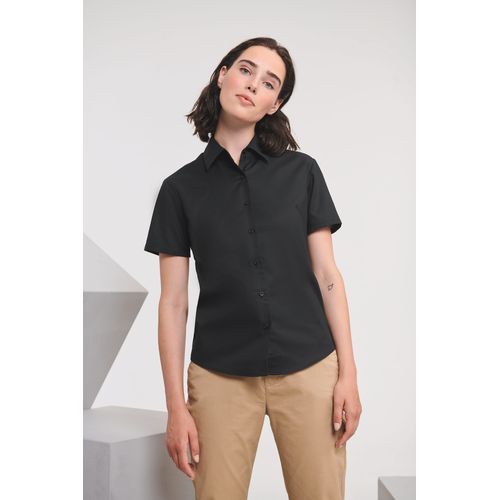 Chemise femme manches courtes Oxford - 1