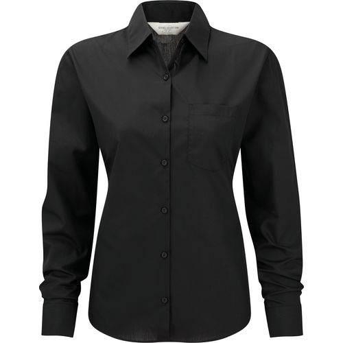 Chemise femme popeline polycoton manches longues - 3