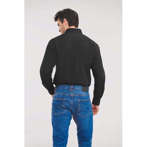 Chemise homme popeline polycoton manches longues - 2