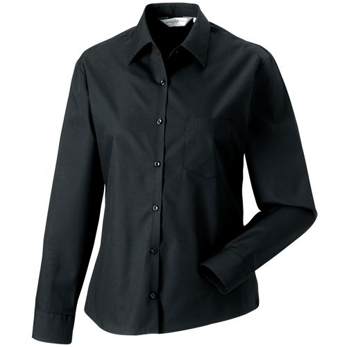 Chemise femme popeline pur coton manches longues - 3