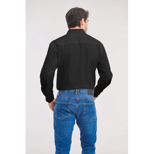 Chemise homme popeline pur coton manches longues - 2