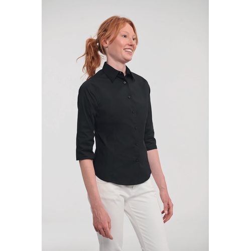 Chemise fittée femme manches 3/4 - 2