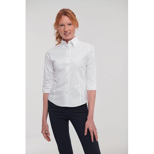 Chemise fittée femme manches 3/4 - 1