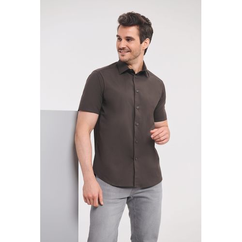 CAMISA AJUSTADA MANGA CORTA HOMBRE