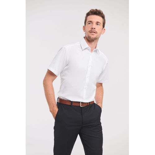 Chemise homme manche courtes à chevrons - 1