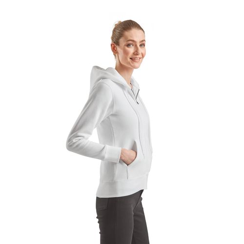 Sweat-shirt femme zippé capuche Premium (62-118-0) - 3