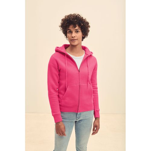 Sweat-shirt femme zippé capuche Premium (62-118-0) - 2