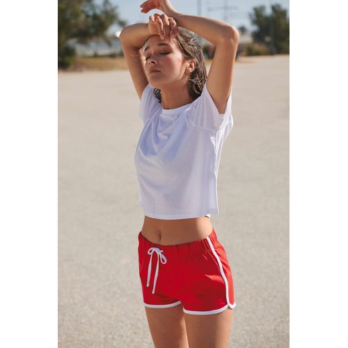 T-shirt court coupe carrée femme - 1