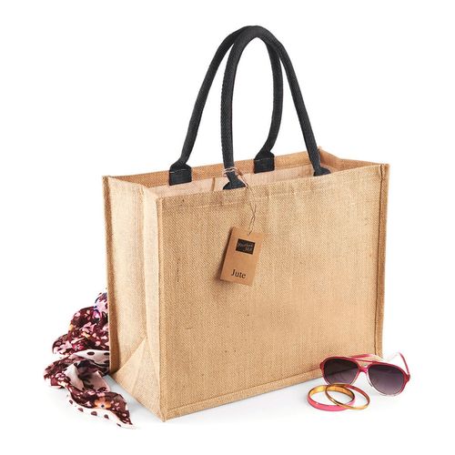 Sac shopping classique en jute - 1