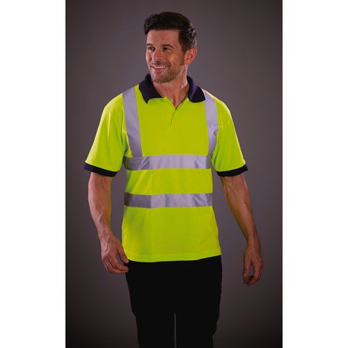 Polo manches courtes haute visibilité - 1