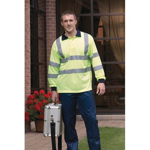 POLO ALTA VISIBILIDAD MANGA LARGA