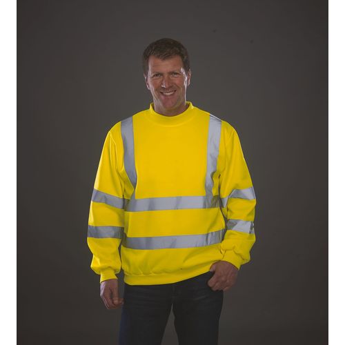 Sweat-shirt haute visibilité col rond - 2