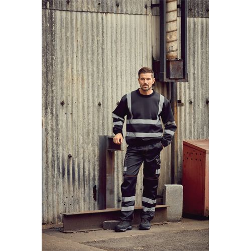 Sweat-shirt haute visibilité col rond - 3