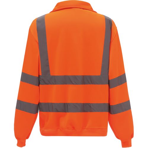 Sweat-shirt 1/4 zip haute visibilité - 6