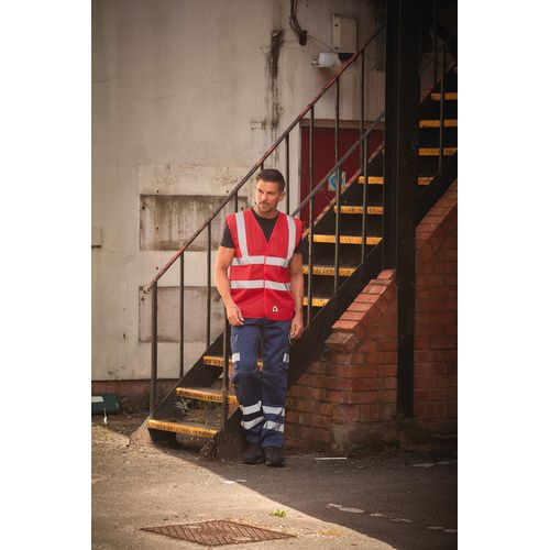 Gilet haute visibilité à maille ajourée recyclée - 13