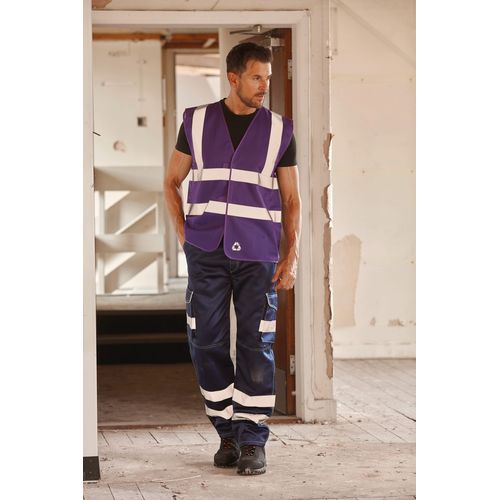 Gilet haute visibilité à maille ajourée recyclée - 11