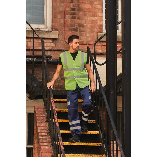 Gilet haute visibilité à maille ajourée recyclée - 8