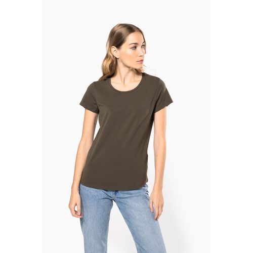 T-shirt col rond manches courtes femme - 1