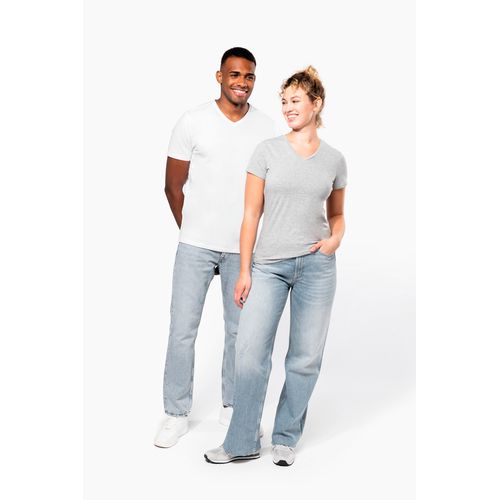 T-shirt col V manches courtes femme - 9