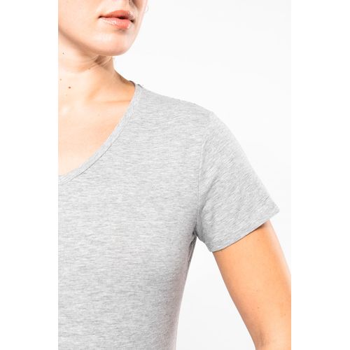 T-shirt col V manches courtes femme - 11