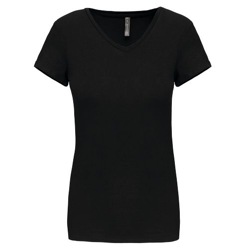 T-shirt col V manches courtes femme - 12
