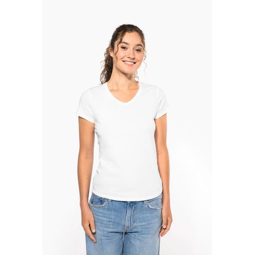 T-shirt col V manches courtes femme - 16
