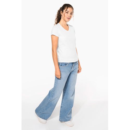 T-shirt col V manches courtes femme - 14