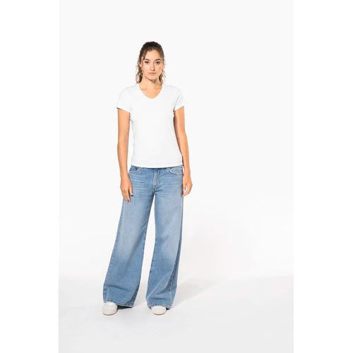 T-shirt col V manches courtes femme - 13