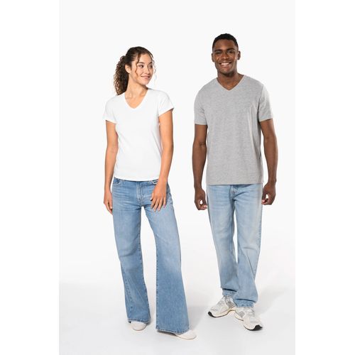 T-shirt col V manches courtes femme - 9