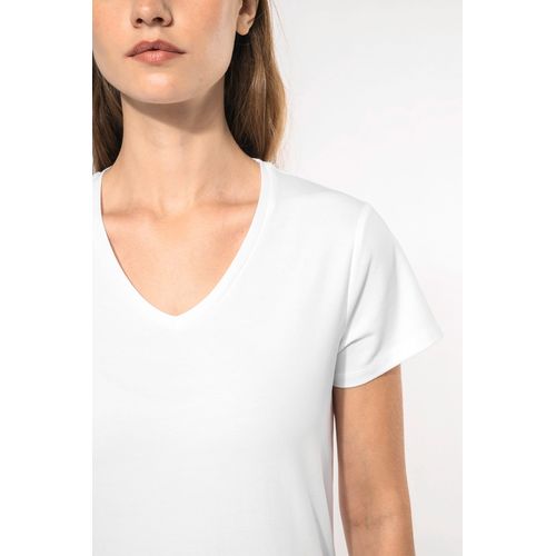 T-shirt col V manches courtes femme - 3