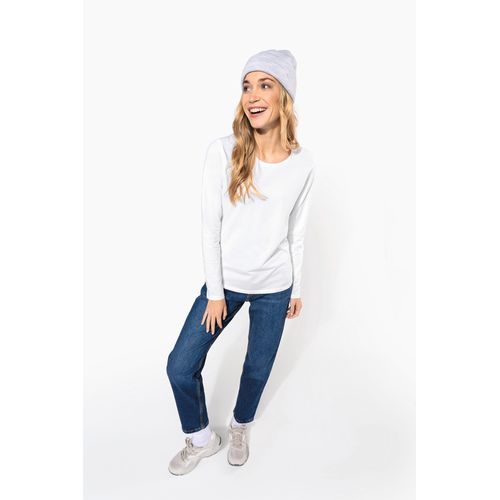 T-shirt col rond manches longues femme - 5