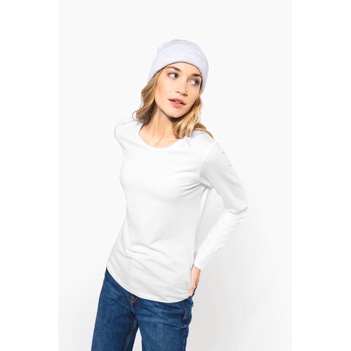 T-shirt col rond manches longues femme - 1