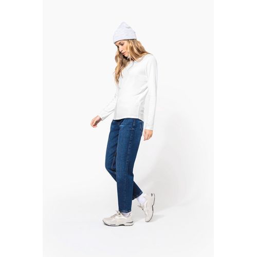 T-shirt col rond manches longues femme - 8