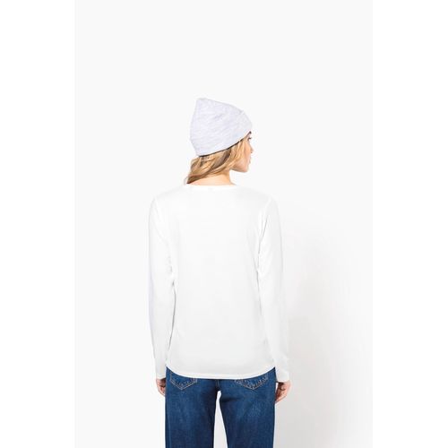 T-shirt col rond manches longues femme - 2