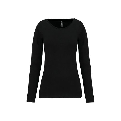 T-shirt col rond manches longues femme - 11