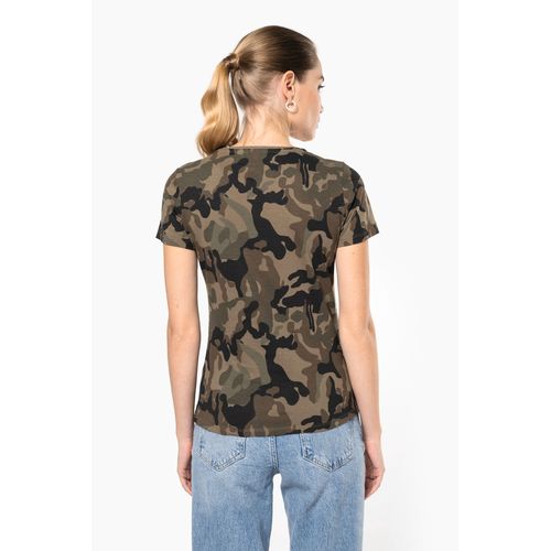 T-shirt camo manches courtes femme - 2
