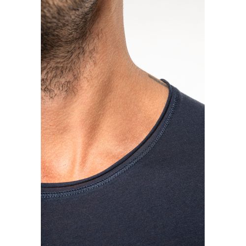 T-shirt Bio col à bords francs manches courtes homme - 4