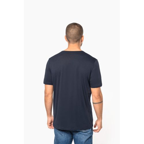 T-shirt Bio col à bords francs manches courtes homme - 2