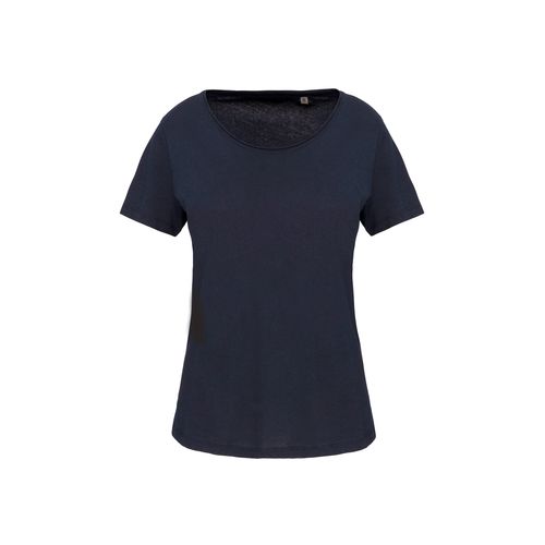 T-shirt Bio col à bords francs manches courtes femme - 12