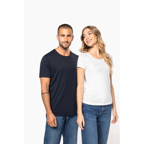 T-shirt Bio col à bords francs manches courtes femme - 5