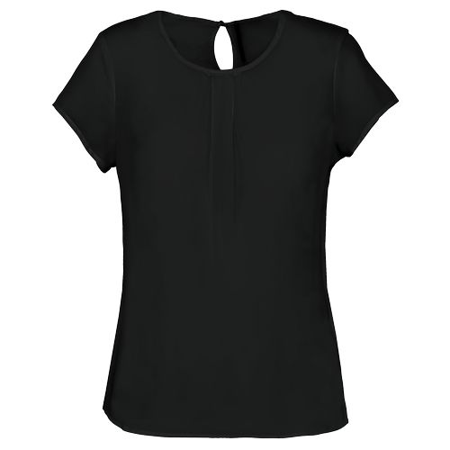 Blouse crêpe manches courtes femme - 8