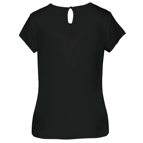 Blouse crêpe manches courtes femme - 8
