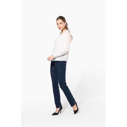Blouse crêpe manches longues femme - 6