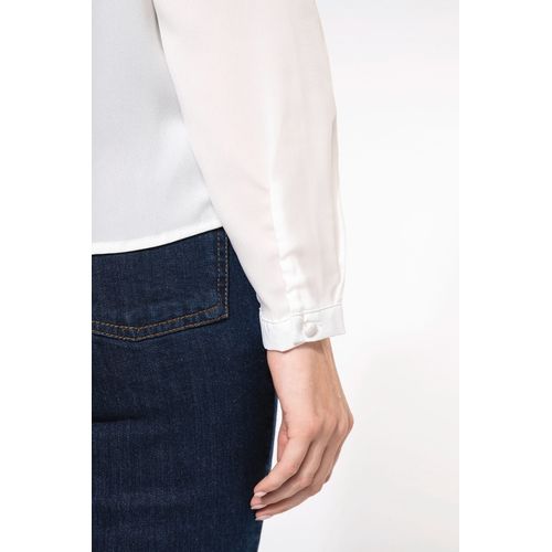 Blouse crêpe manches longues femme - 5