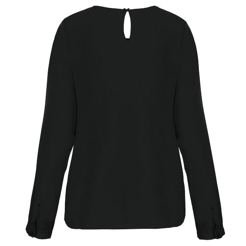 Blouse crêpe manches longues femme - 10