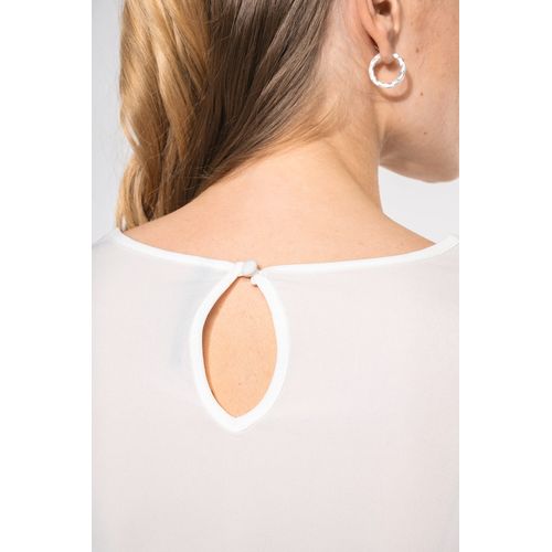 Blouse crêpe manches longues femme - 4